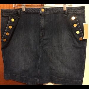 Michael Kors sailor style denim mini